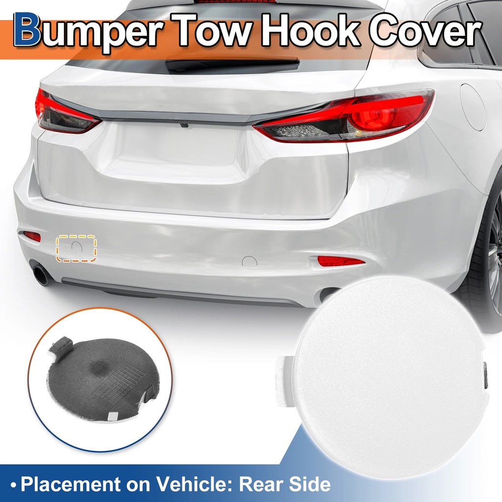 Rear Tow Hook Cover Left Side Replacement for Mazda 6 Atenza 2018-2021