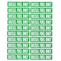 20 Pack Diesel Fuel Only Stickers Removable Reusable Decals