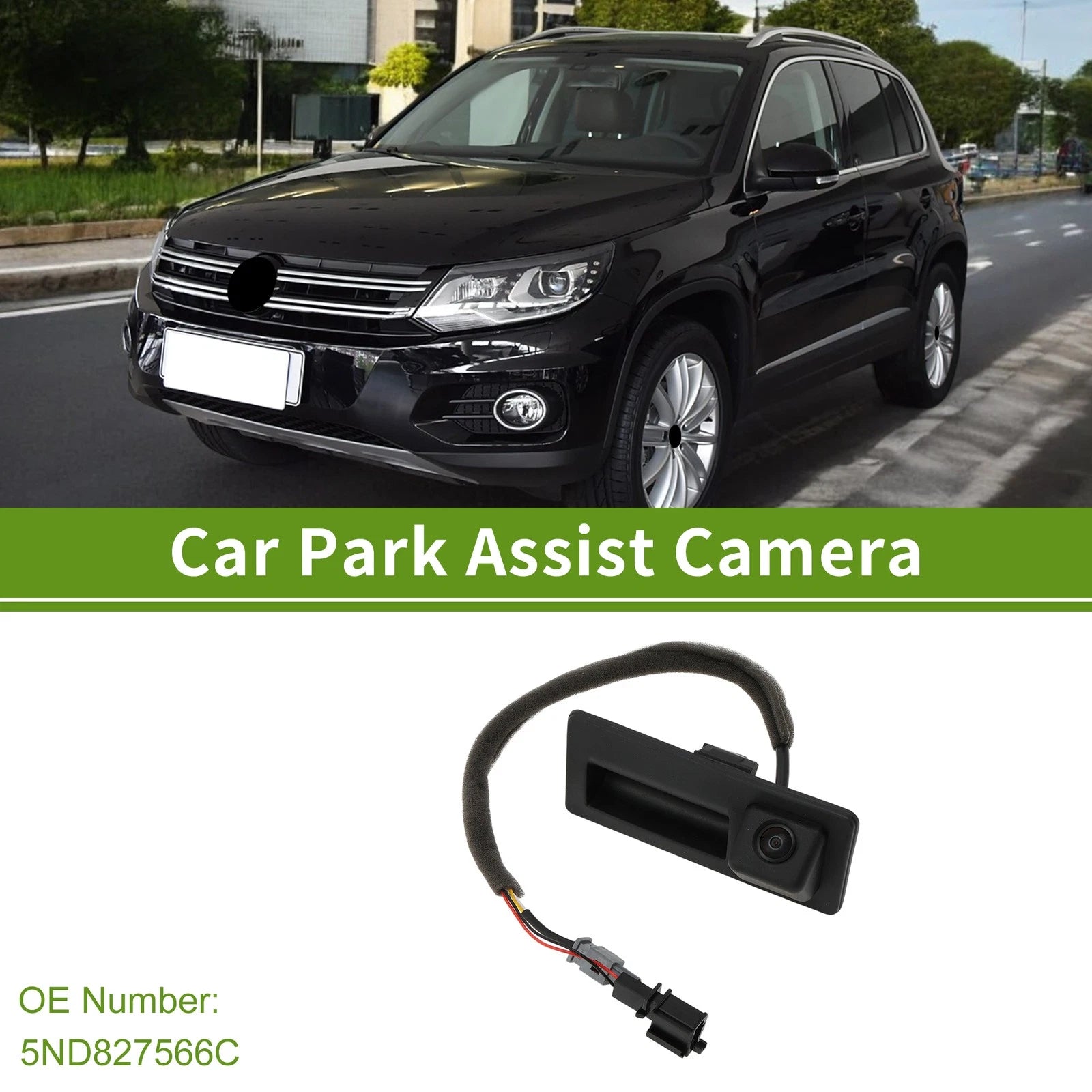Rear View Backup Camera with Tailgate Handle for No.5ND827566C