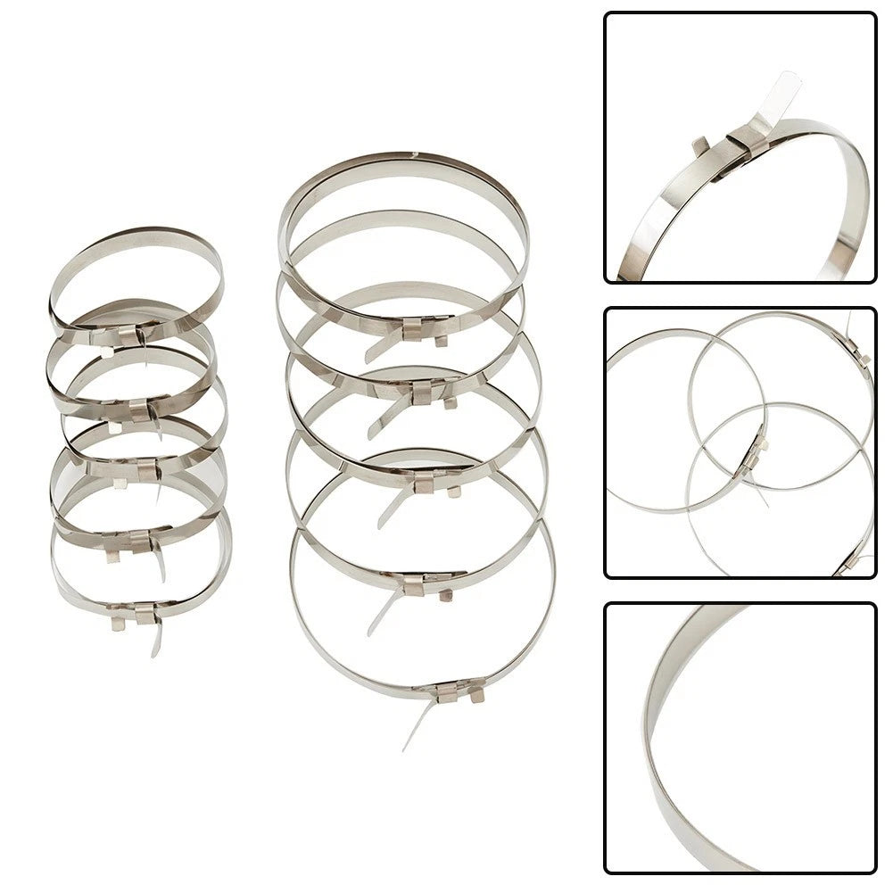 10 PCS Stainless Steel Boot Clamp Set for Axle Joint Applications