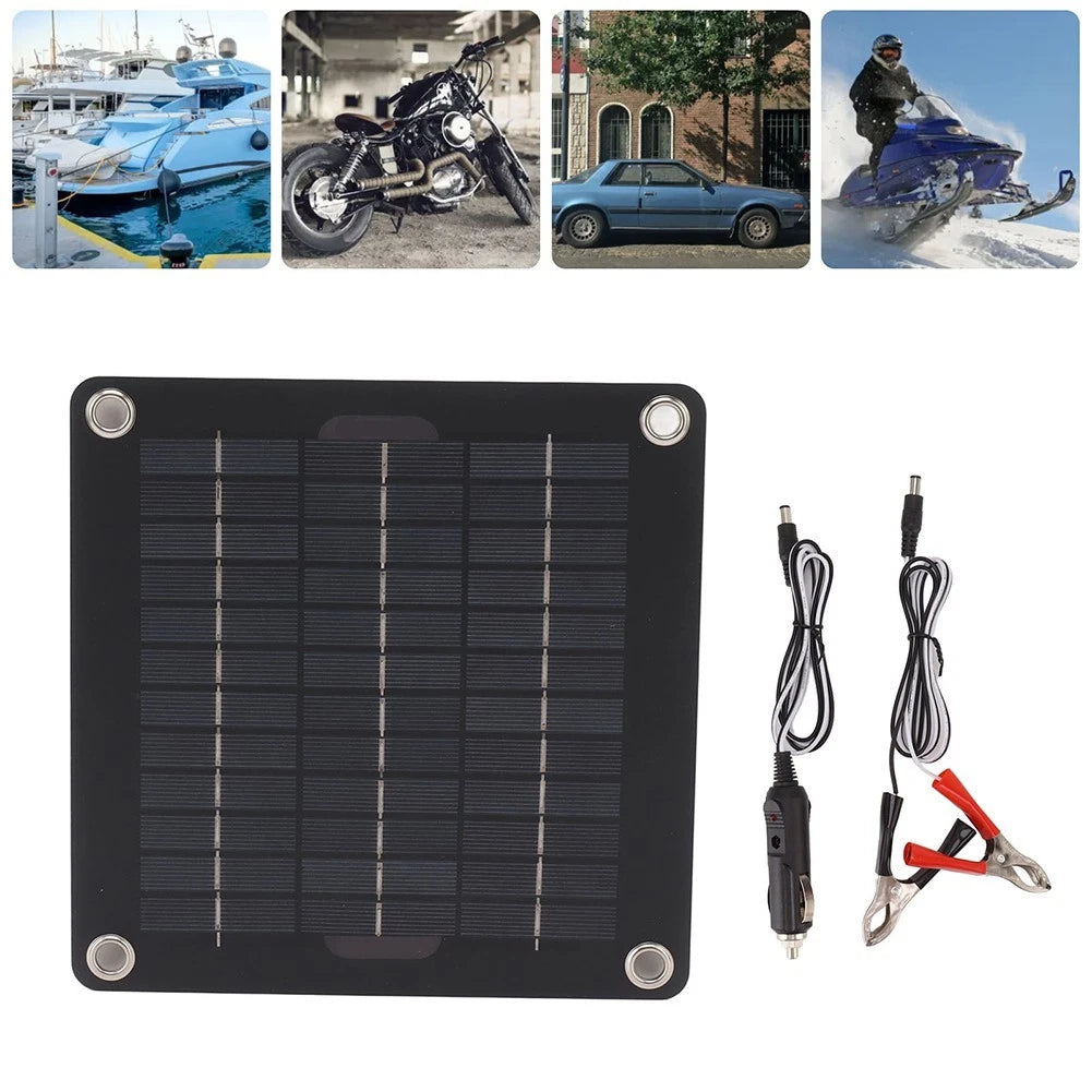 Solar Panel Kit for Motorcycles (Portable, Long Lasting)