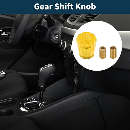 Set of 1 Universal Shift Knob with 2 Adapters for Manual/Automatic Vehicles