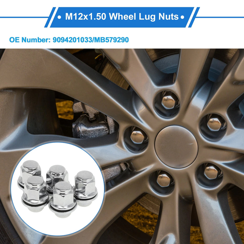 Wheel Lug Nuts 5 Pack M12x1.50 for Toyota Corolla (1987–2008, 2019–2021)