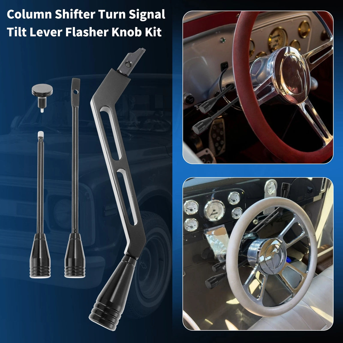 Turn Signal Flasher Knob for Column Shifter Tilt Lever for Chevy GMC (1967–1994)