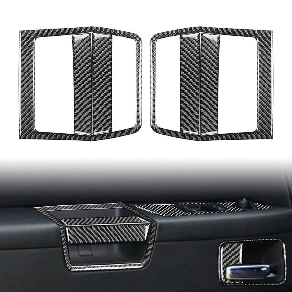 Carbon Fiber Interior Door Pusher Panel Cover for Dodge Challenger (2008–2014)