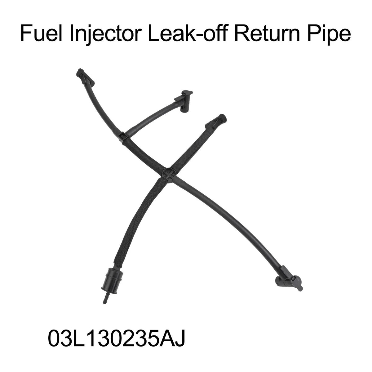 Fuel Injector Return Line Leak Off Pipe for Transporter T5 T6 (2003–2019) 03L130235AJ