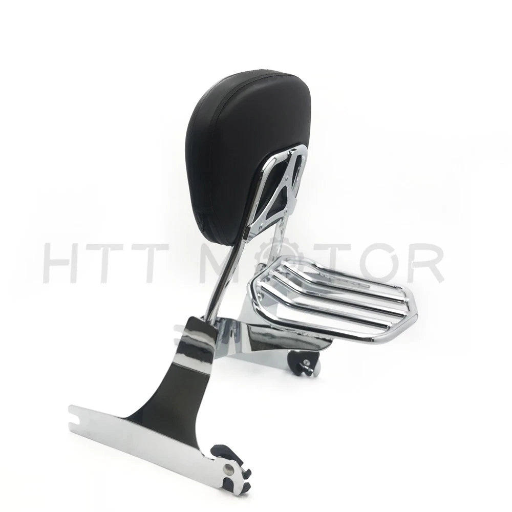 Detachable Backrest Sissy Bar & Luggage Rack for Harley Dyna (2006–2017)