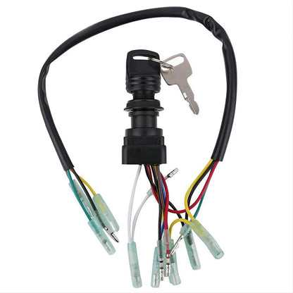 Ignition Key Switch Set for Yamaha Outboard Motor (Control Box Accessories)