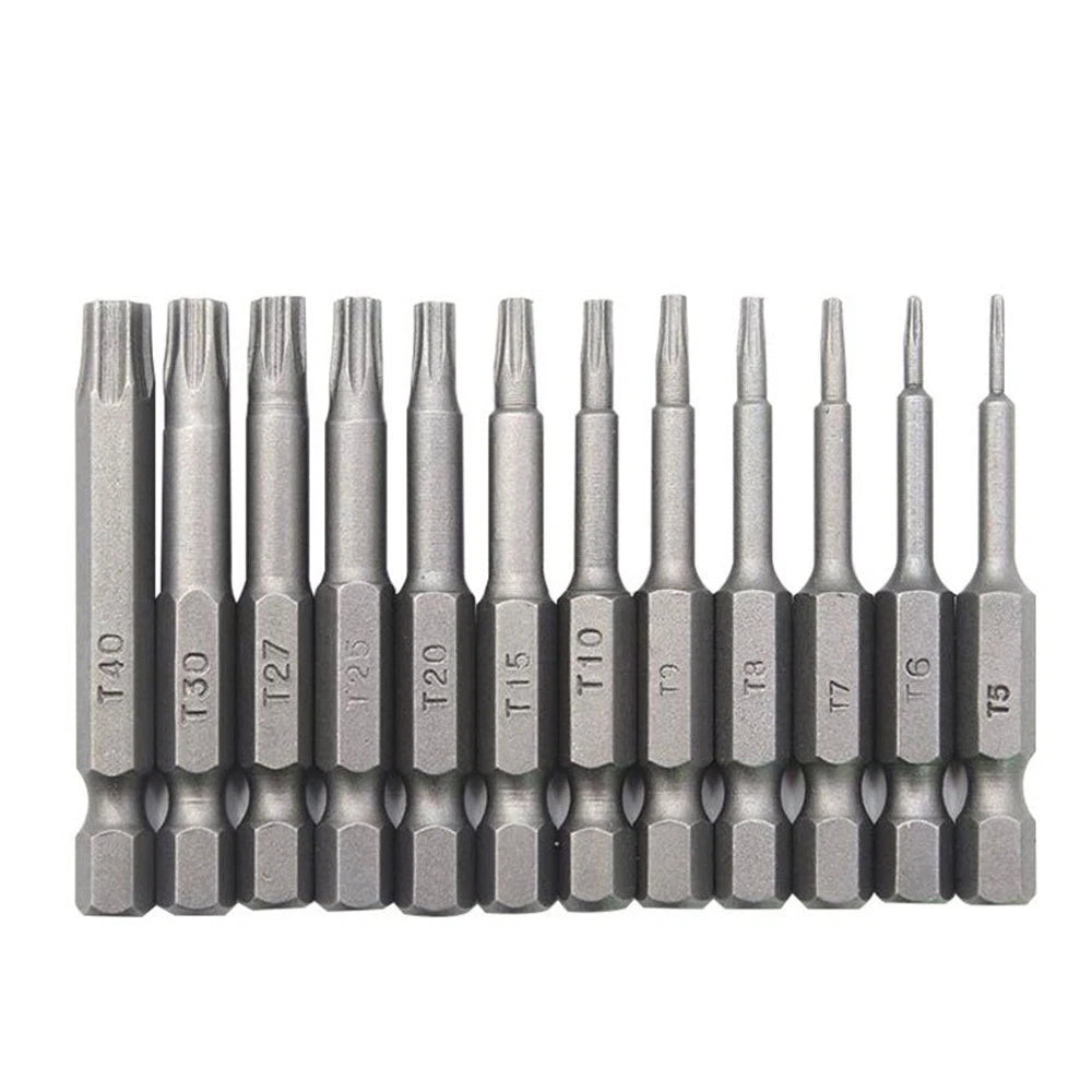 12-in-1 Magnetic Tamper Security Drill Bit Set for