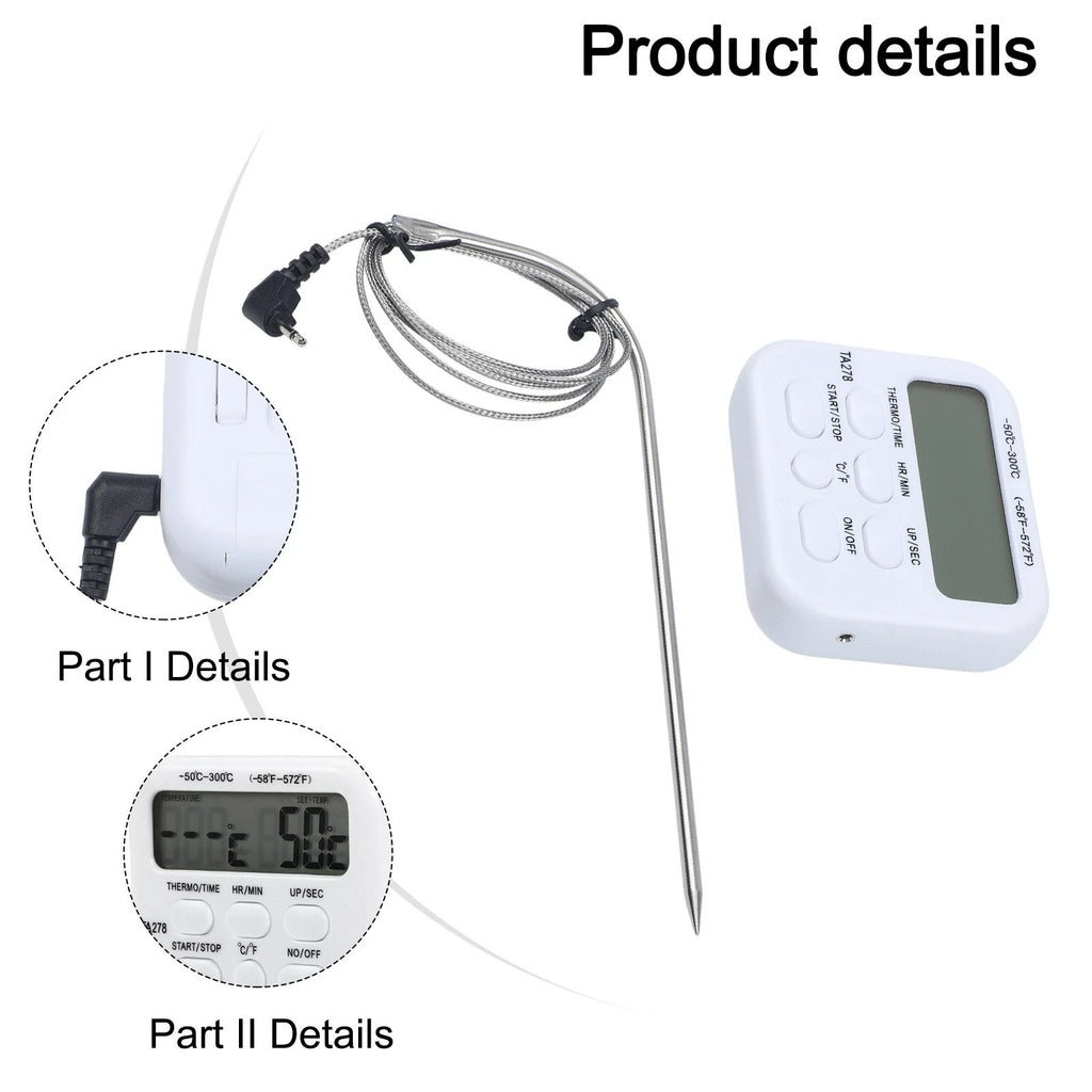 Digital Food Thermometer Probe for Cooking (ABS)