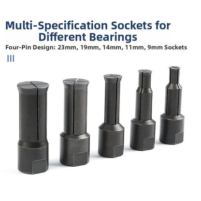 12 Piece Motorcycle Bearing Puller Set for 9 to 23mm Bearings