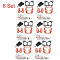 Set of 6 Carb Repair Kits for Johnson Evinrude (0439076, 439076, 435443)