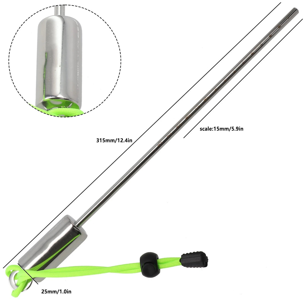 Diving Pointer Rod for Underwater Use (31.5cm x 2.5cm)