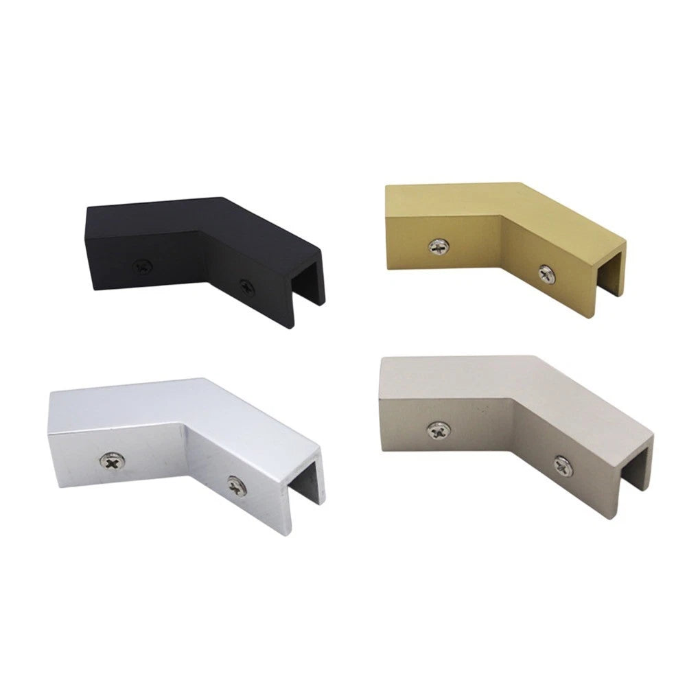 Brass Shower Glass Bracket for Wall Mounted Installations (8-12mm)