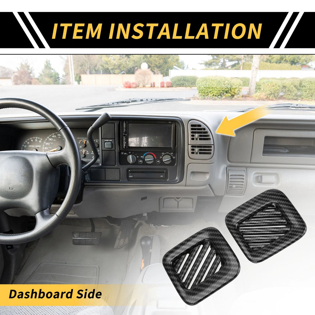Dashboard Air Vent Cover Carbon Fiber Pattern for Ford Maverick (2022–2024)