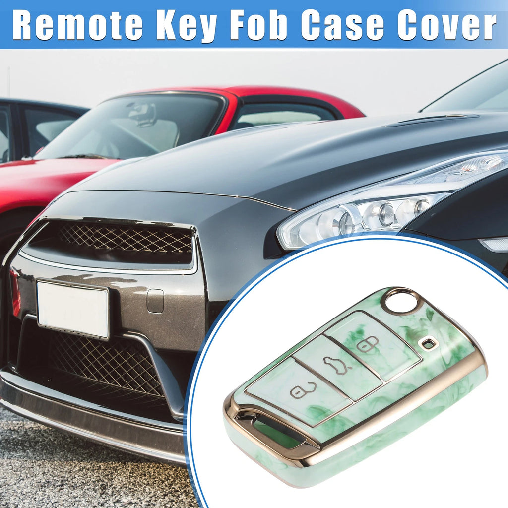 3 Button Remote Key Fob Case Cover Replacement for Volkswagen Golf Polo (2014–2023)