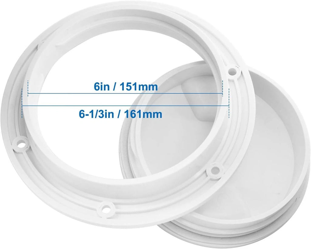 6 Inch Round Non-Slip Inspection Hatch for Boat Deck