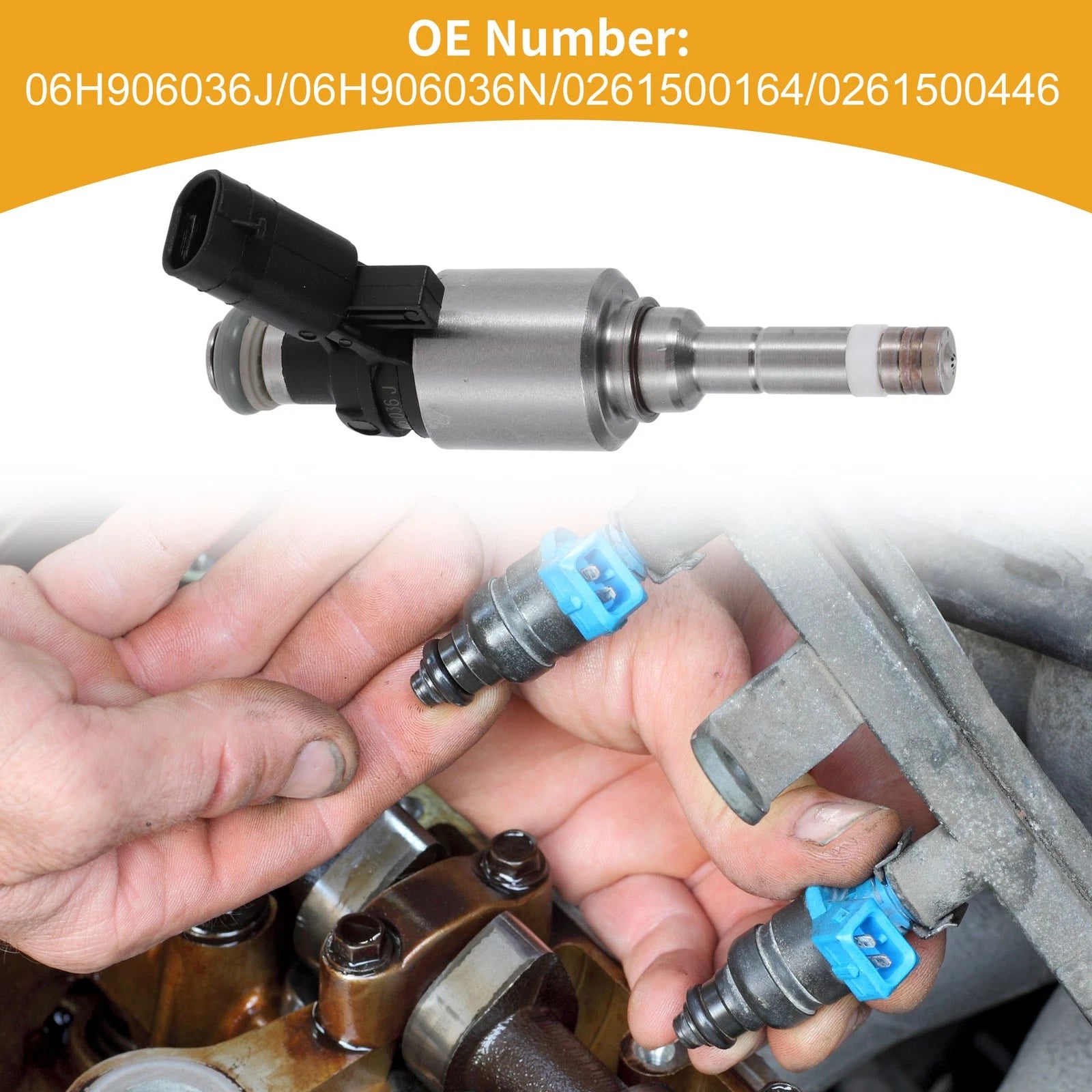 1 Pc No.06H906036J Fuel Injector for Audi A4 (2013–2016)
