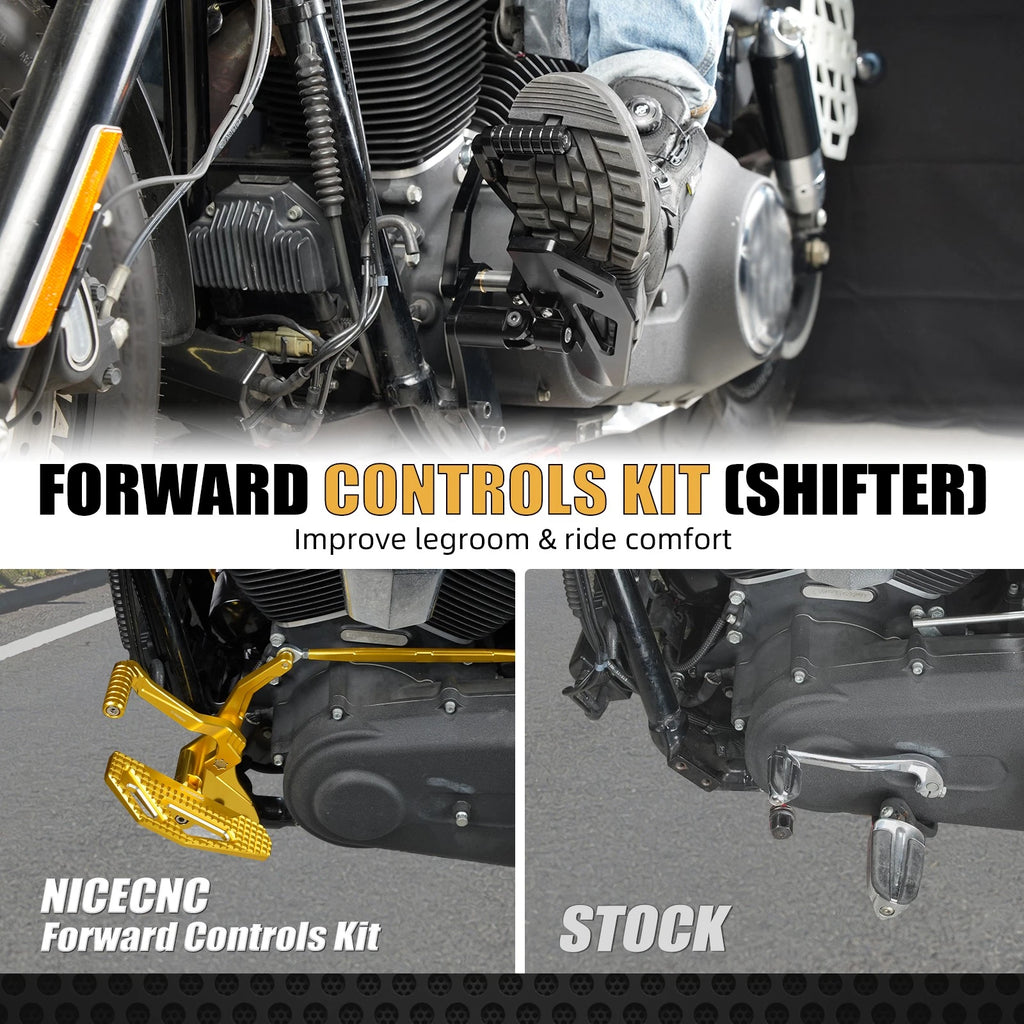 Forward Control Foot Pegs for Harley Dyna Low Rider FXDL FXDLS (2016–2020)