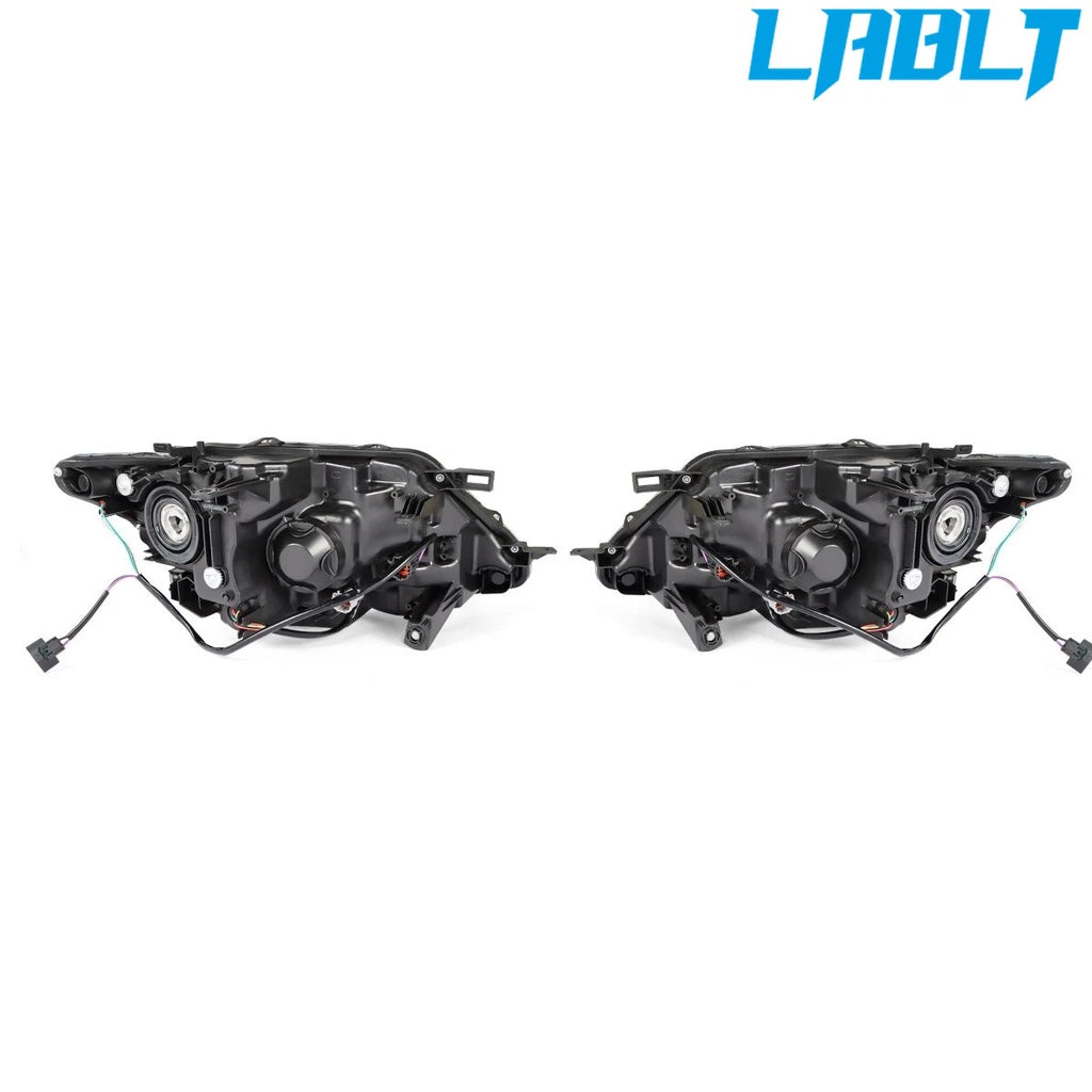 2X Headlight Halogen LED DRL for Nissan Rogue (2014–2016)