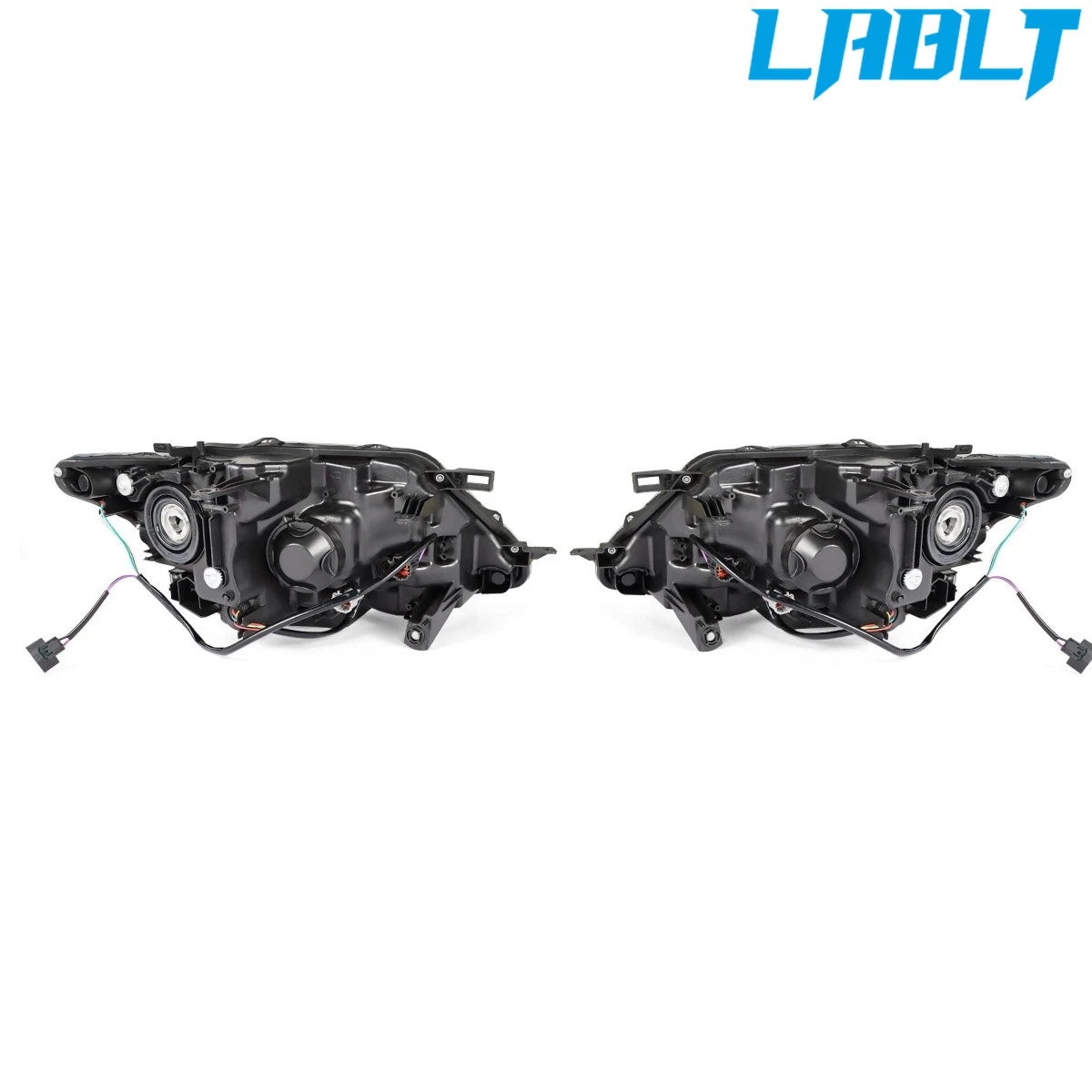 2X Headlight Halogen LED DRL for Nissan Rogue (2014–2016)