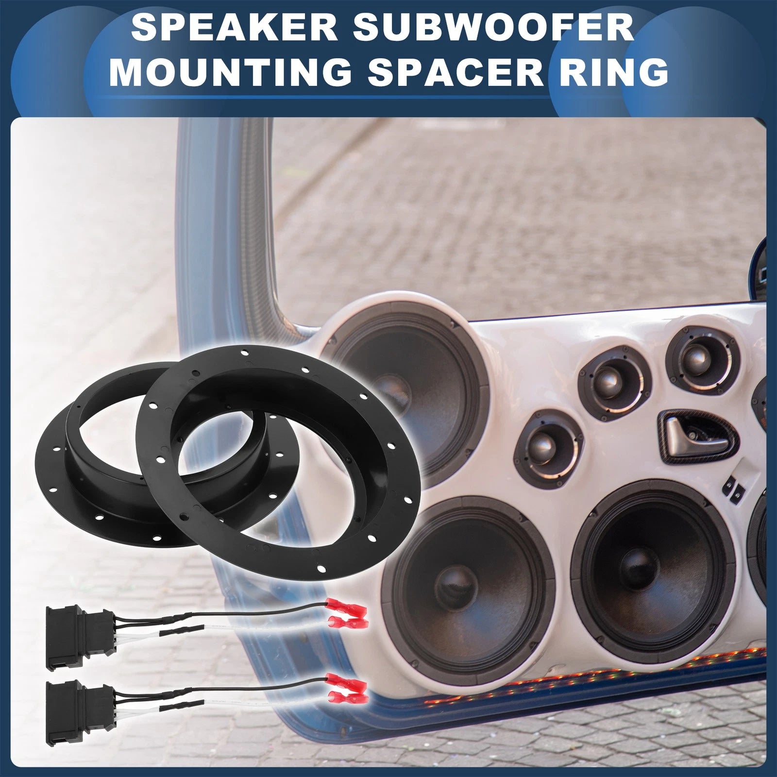 Tweeter Speaker Spacer Adapter for Volkswagen 2 Front Set (2009–2015)