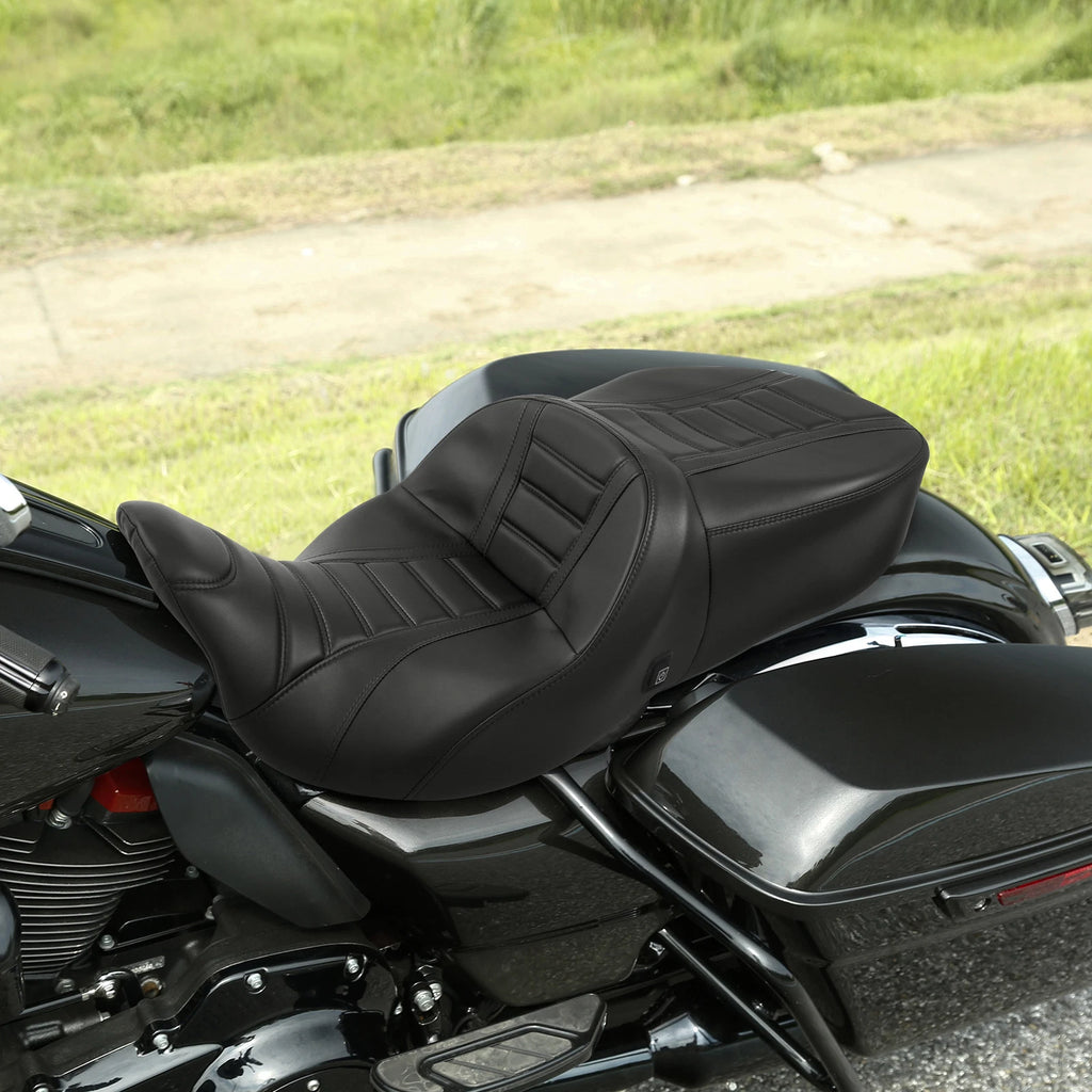 Heated Seat for Harley Touring Models (2009–2023) Black