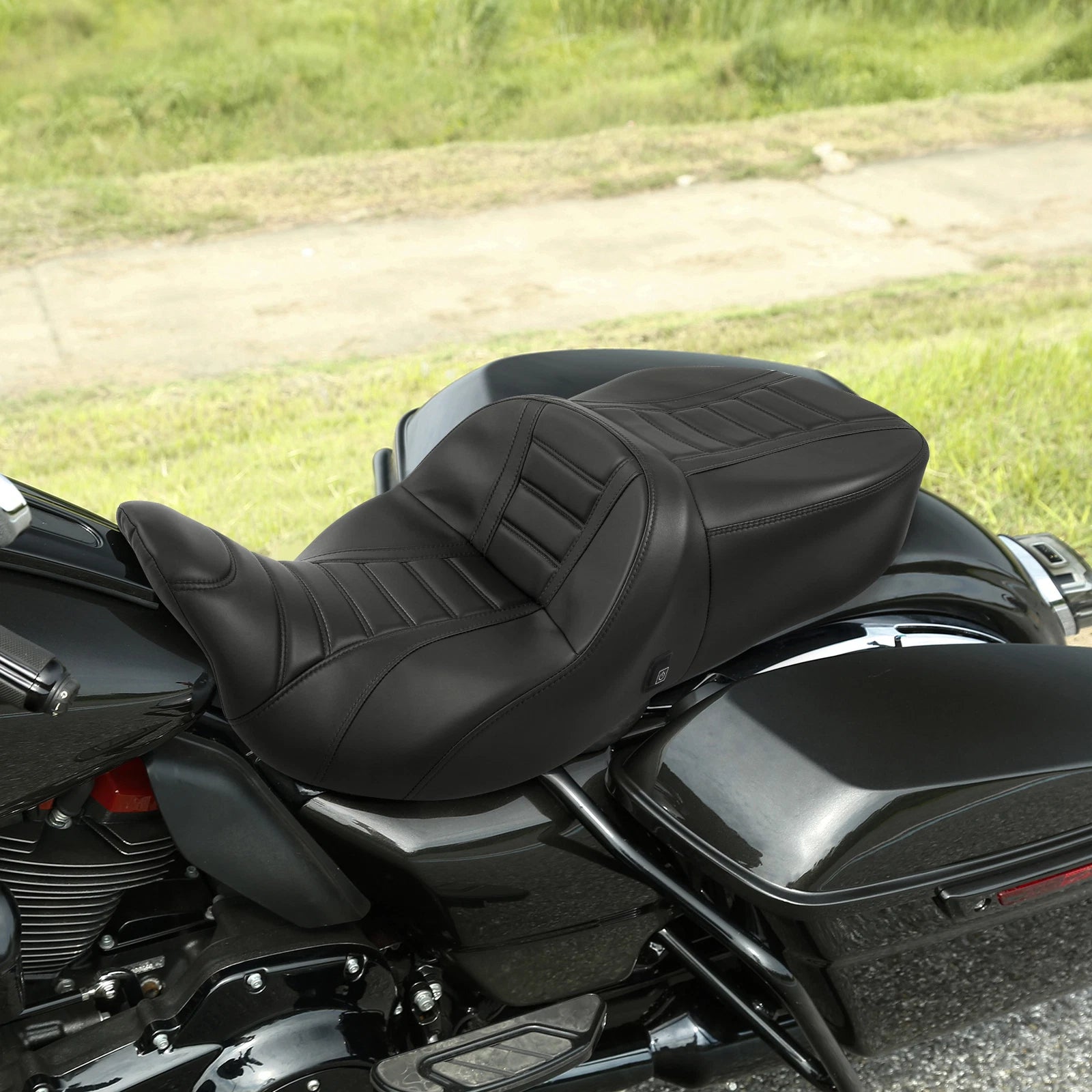 Heated Seat for Harley Touring Models (2009–2023) Black