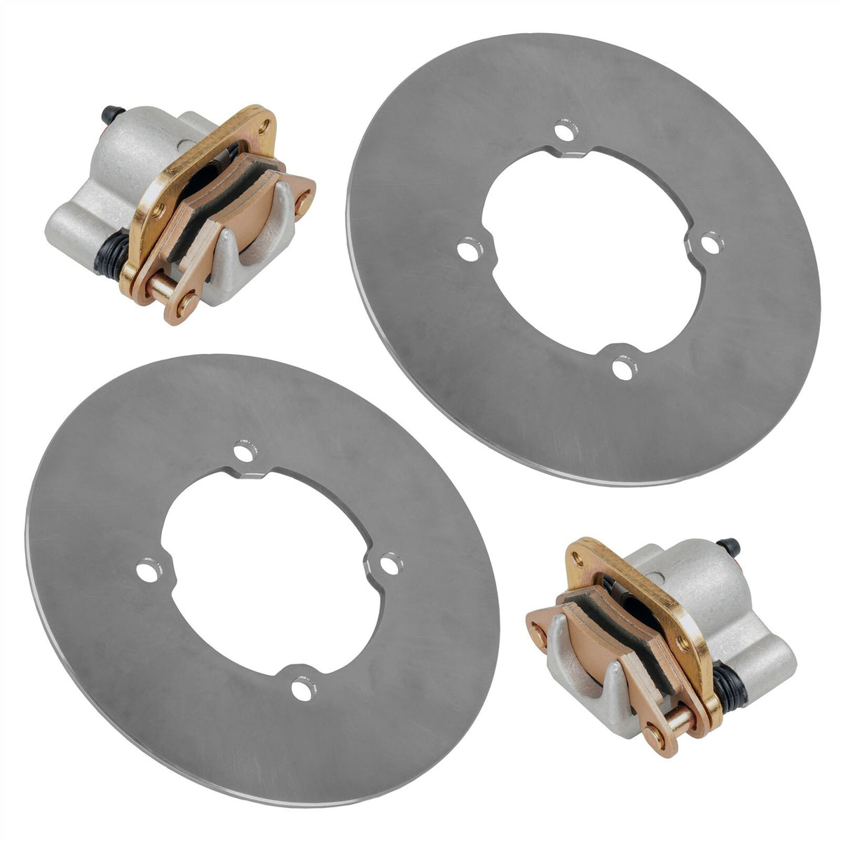 Brake Calipers Front Left Right With Brake Discs for Polaris Worker 335 (1999–1999)