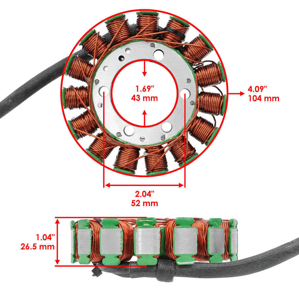 Generator Stator Replacement for Kawasaki Vulcan 900 VN900 (2006–2025)