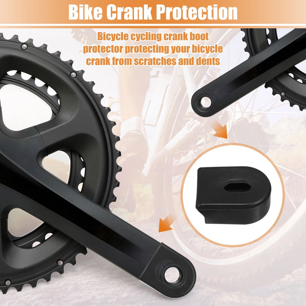 Silicone Crank Boot Protector Set for Bicycle Cycling Crank Arm Cover (10 Pc)