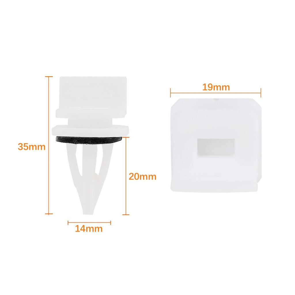 20pcs Plastic Bumper Rivet Fastener Clips Replacement for Honda Acura (2012–2018)