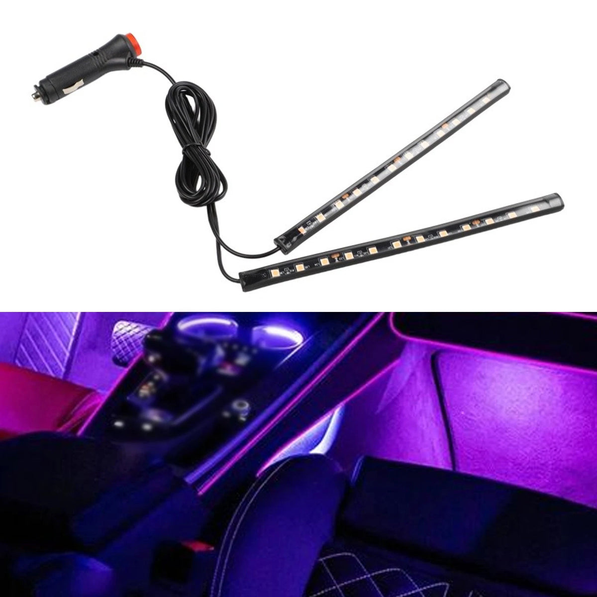 24 LED Multicolor Interior Strip Lamp for Car