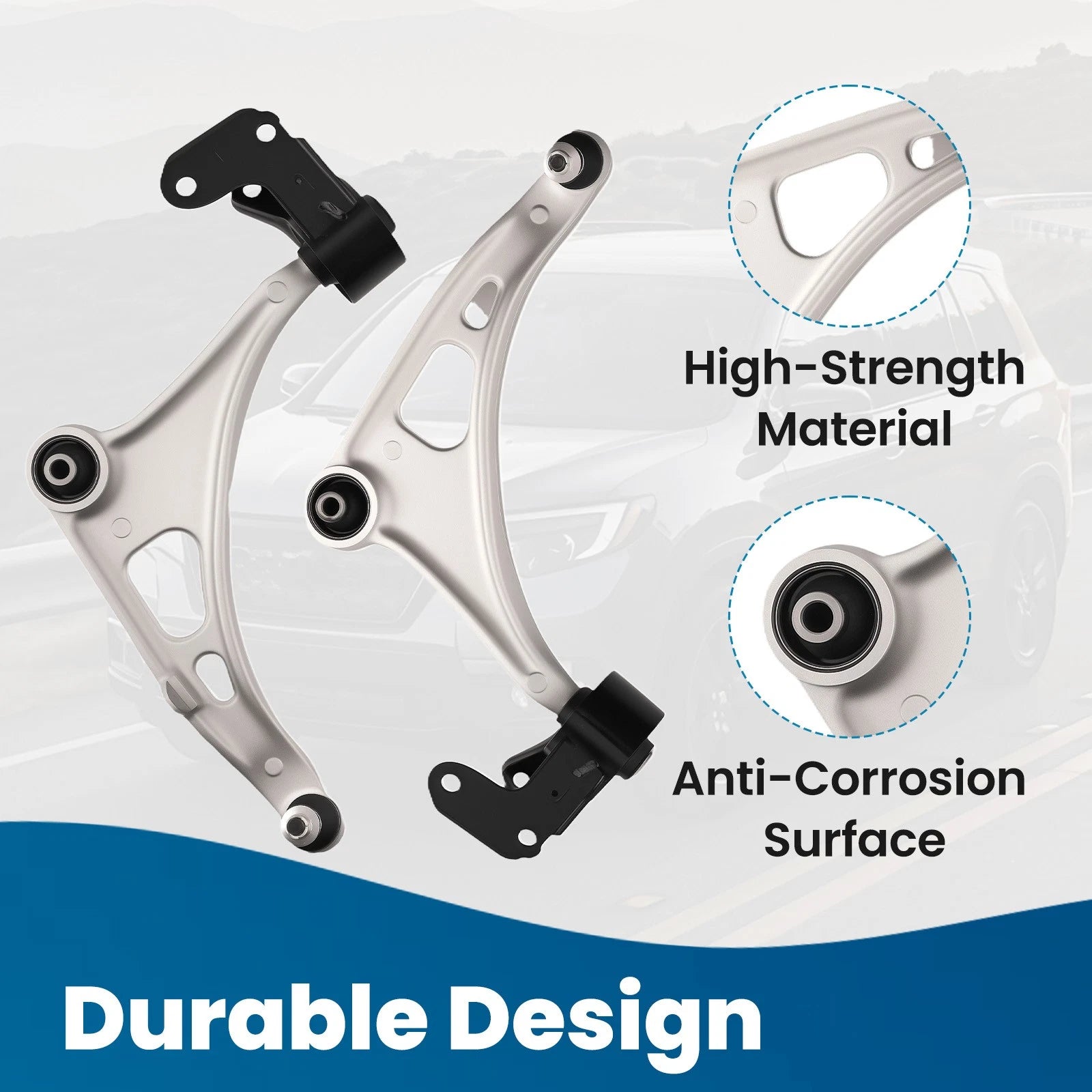 Front Lower Control Arms, Sway Bar, Tie Rods for Acura MDX, Pilot (2014–2021)