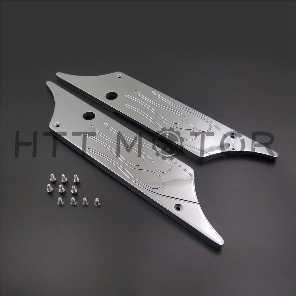 Chrome Billet Saddlebag Latch Cover for Harley Touring (1993–2013)