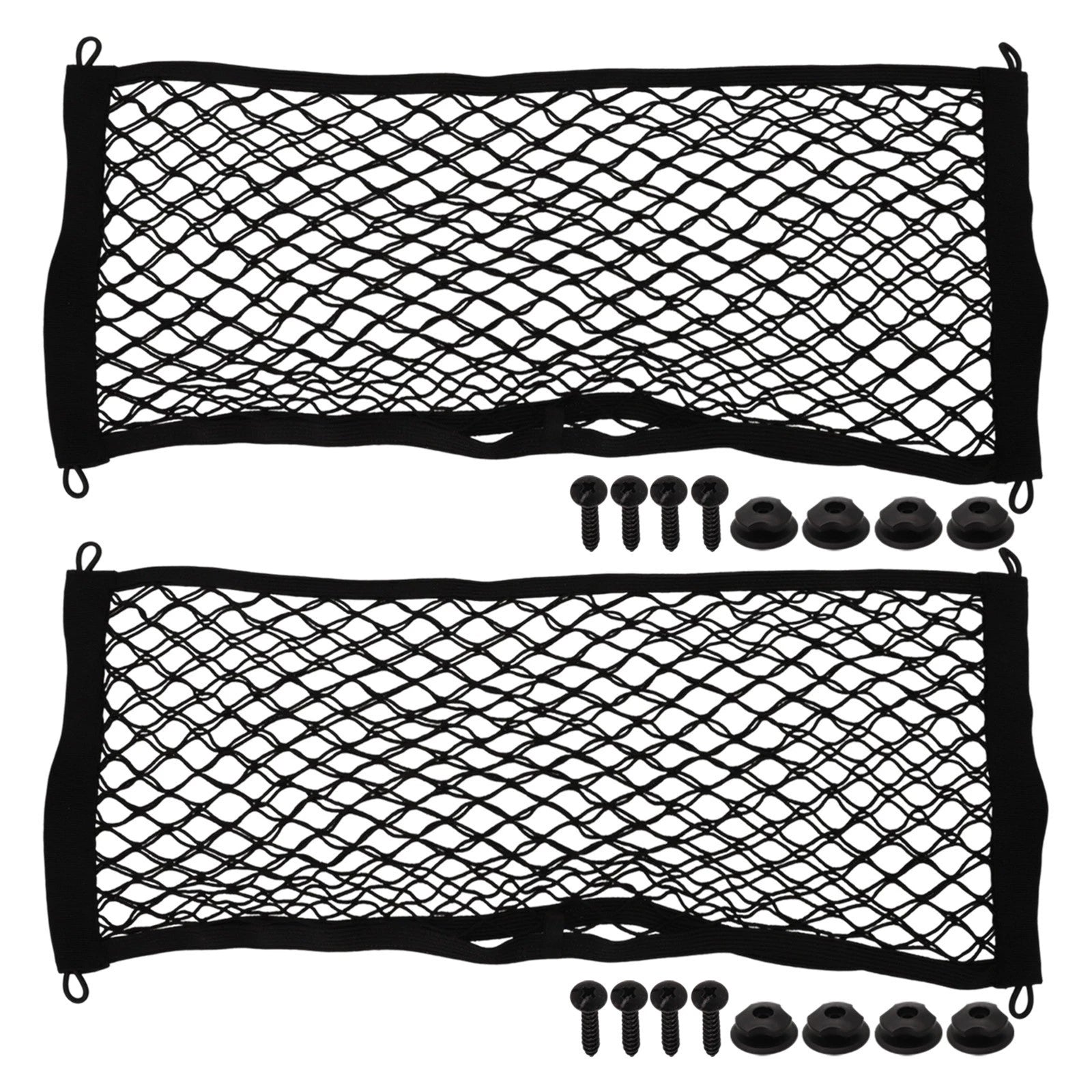 2X Cargo Pocket Organizer Frame Mesh Bag for Buse/Cinema