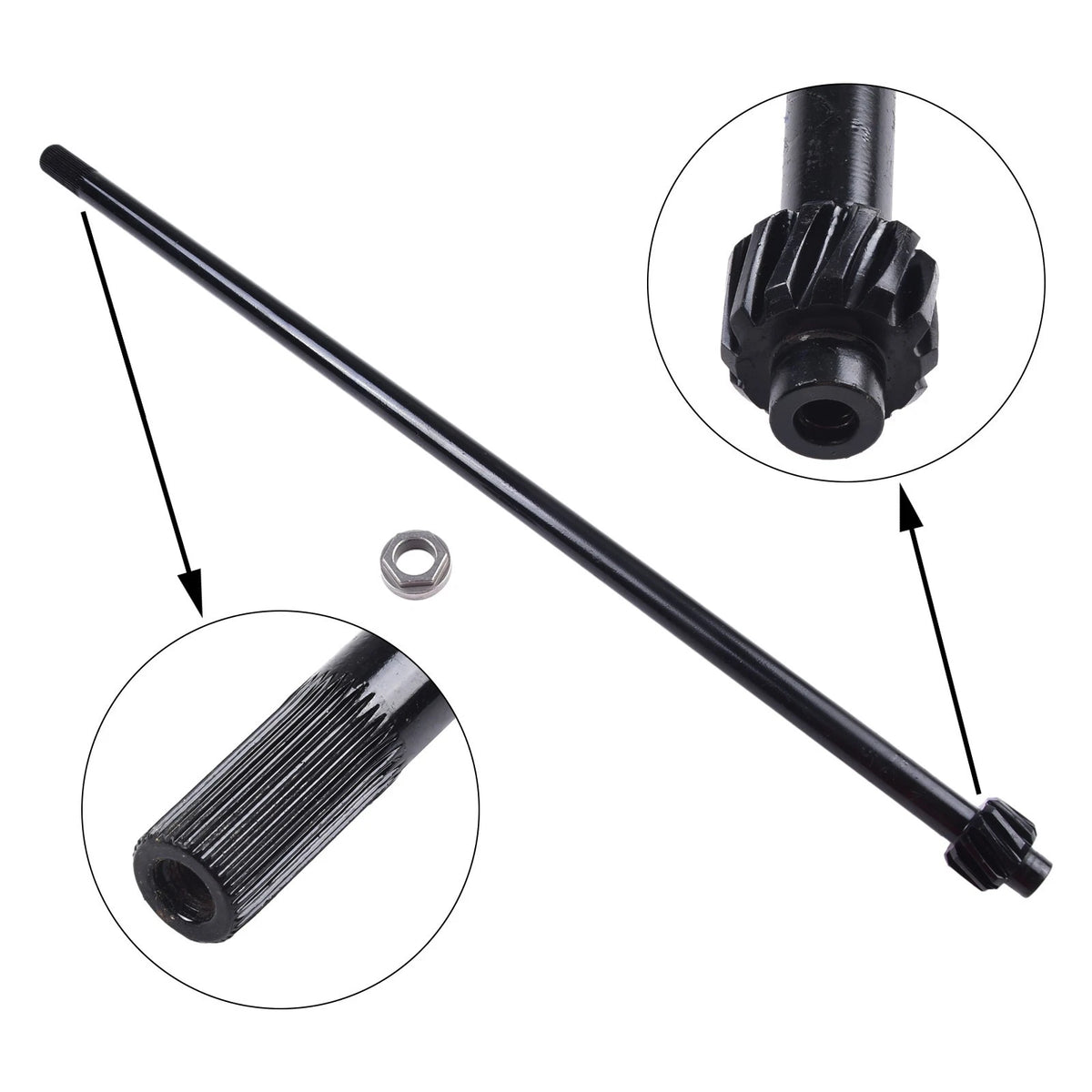Replacement Steering Shaft for Lawn Mower (938 05078)
