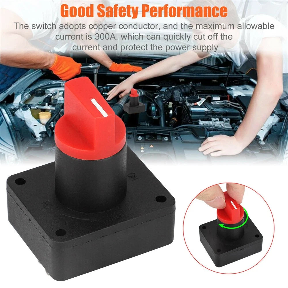 2X Battery Kill Switch Disconnect Isolator for Car Boat Marine