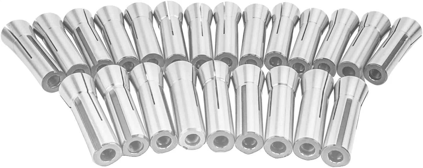 23 Piece Collet Set for Bridgeport (Fractional 1/16" to 3/4")