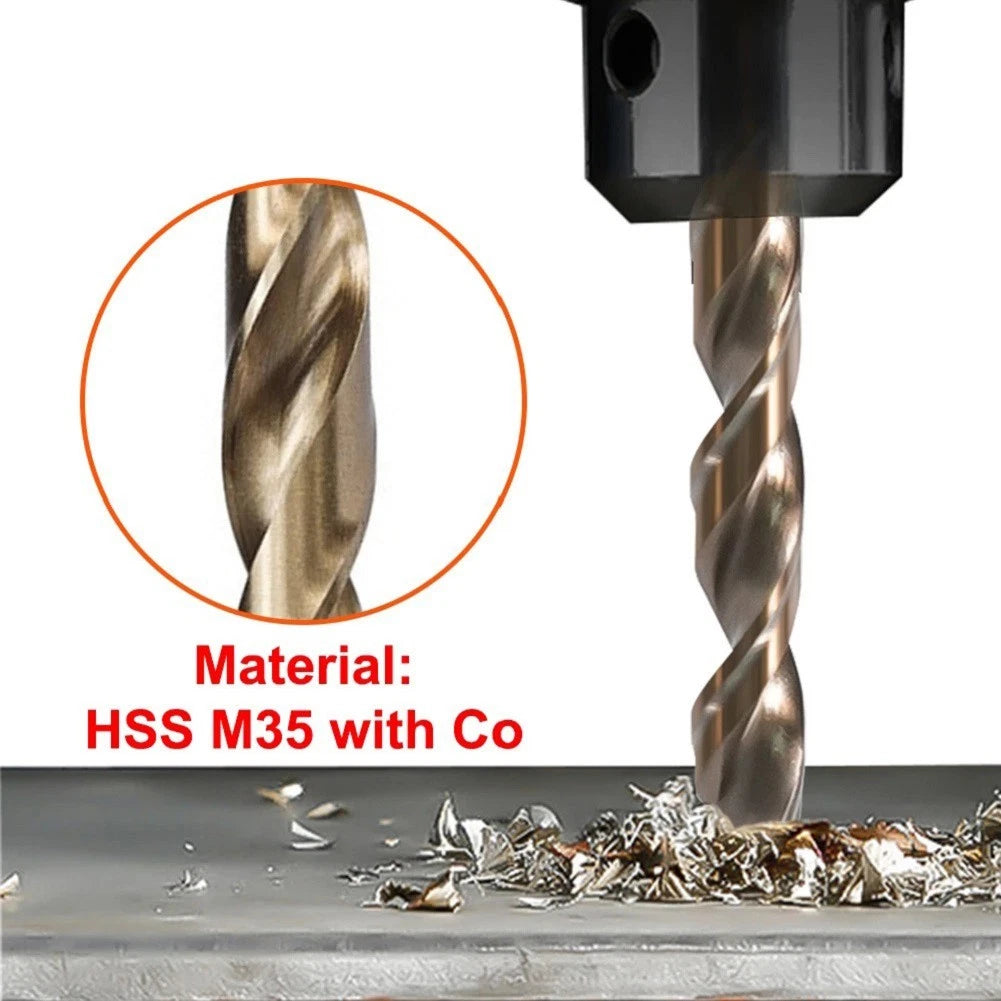 15mm Cobalt HSS Drill Bit Set for Stainless Steel (Professional Use)