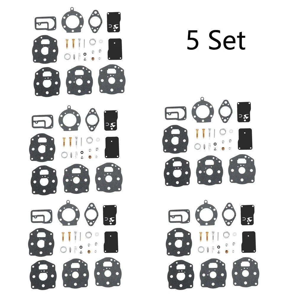 Set of 5 Carburetor Overhaul Kits for B&S 694056 491539 394502 402447 402451