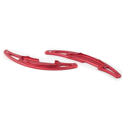 2X Red Steering Wheel Shift Paddle Extensions for BMW M2 M3 M4 M5 M6 X5M