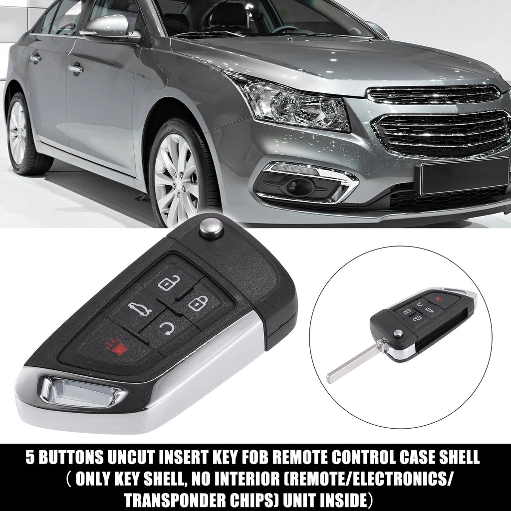 5 Button Key Fob Case Replacement Shell for Chevrolet (2005–2022)