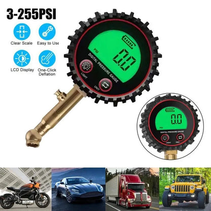 Digital Tire Pressure Gauge for Universal Use (No Specific Years)