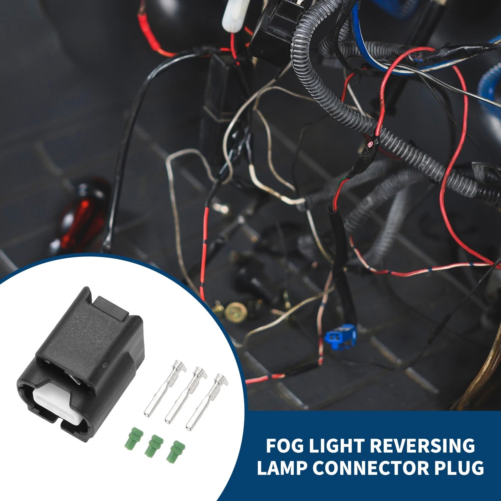 Fog Light Reversing Lamp Connector Plug 3 Pin for Honda (2000–2025)