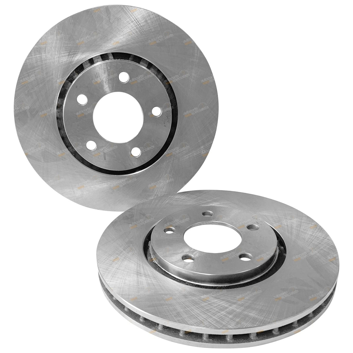 2 Front Disc Brake Rotors for Chrysler Grand Voyager RG (2001–2008)