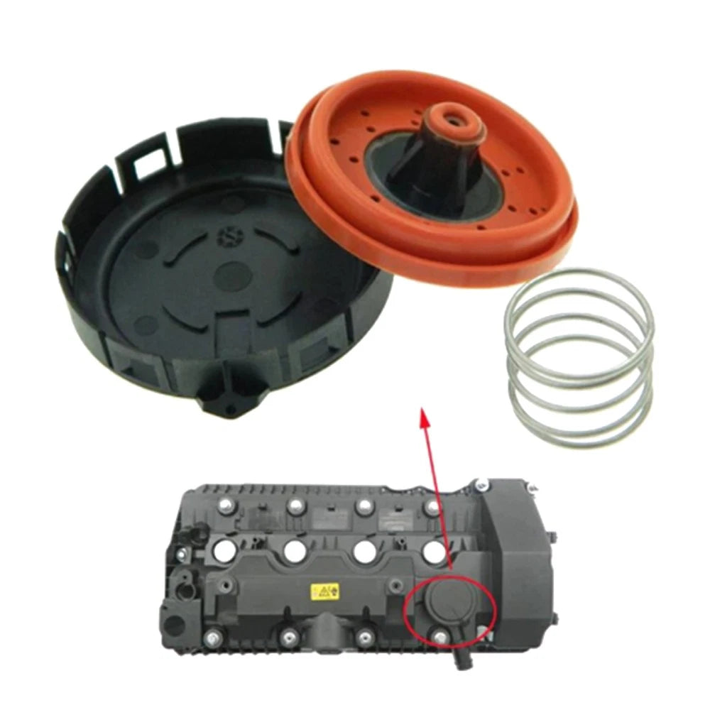 2 set Crankcase Pressure Vent Regulating PVC Valve 11127547058 For BMW E61 E63
