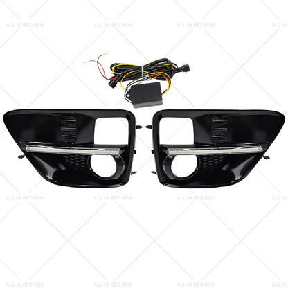 Pair Front LED DRL Turn Light Fog Lamp for Subaru WRX/WRX STi (2015–2017)