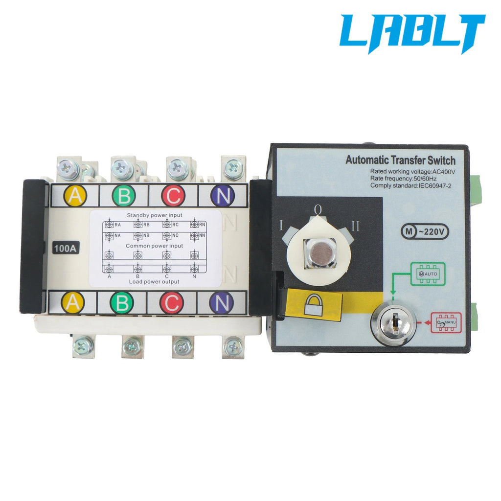 Automatic Transfer Switch 110A 4P for Industrial Applications (110/220V)