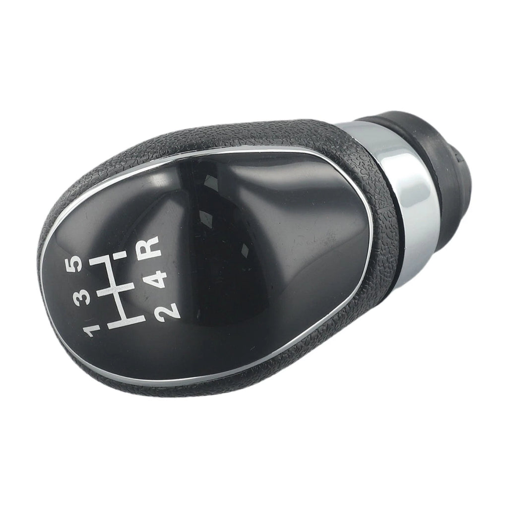 Shift Gear Knob for Car Components (Manual, Black, PU Leather)